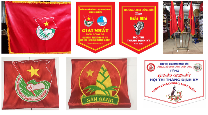 CỜ ĐOÀN, CỜ ĐỘI, CỜ TỔ QUỐC 